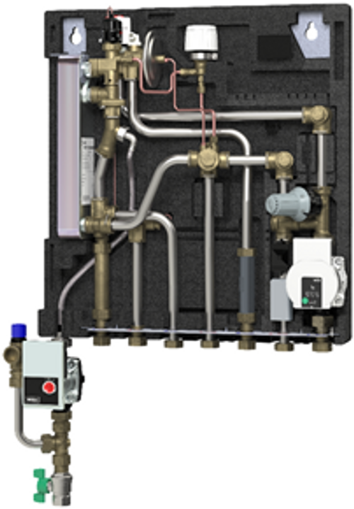 Danfoss-Wohnungsstation-Evoflat-WSS-3-Eckeinstieg-ohne-Heizung-51kW-Daemmhaube-Zirku-145G0319 gallery number 1